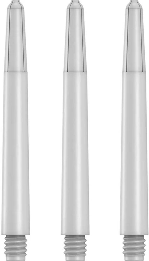 DLDarts - Nylon Shafts - Medium - 1 set - Wit