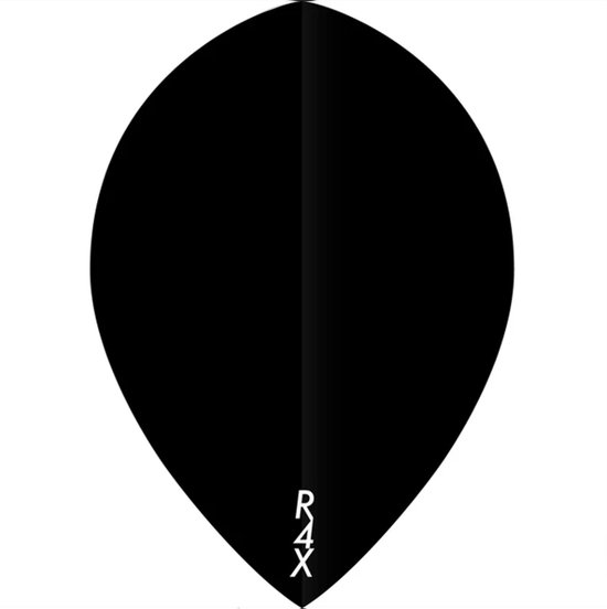 DLDarts - Pear Flights - 100 micron - 1 Set - Zwart
