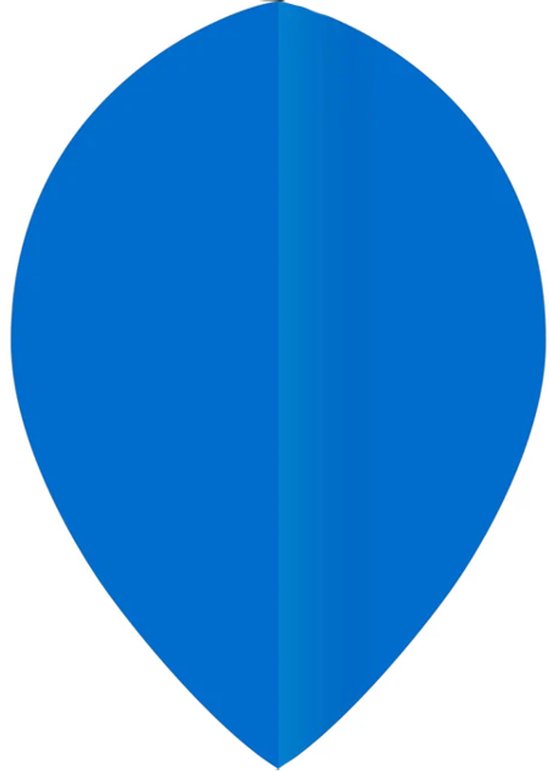 DLDarts - Pear Flights - 75 micron - 1 Set - Blauw