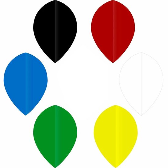 DLDarts - Pear Flights Collection - 75 micron - 6 Set van DLDarts