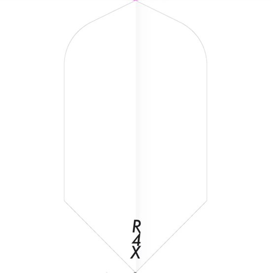 DLDarts - Slim Flights - 100 micron - 1 Set - Wit van Merkloos