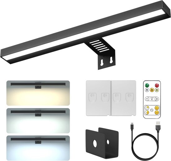 Draadloze oplaadbare fotolamp met afstandsbediening - dimbaar schilderlicht voor kunst en decoratie van Heathrow-Jackson