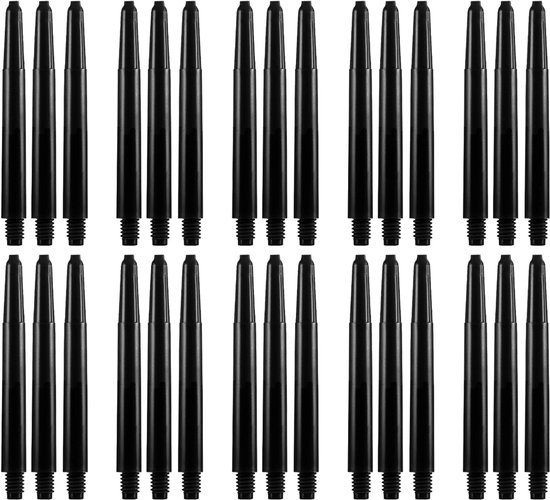 Dragon Darts Dart Shafts - 10 Sets (30 stuks) - Medium - Stevige en Duurzame Dart Shafts - Zwart van Dragon Darts
