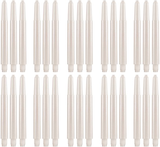 Dragon Darts Dart Shafts - 10 Sets (30 stuks) - Short - Stevige en Duurzame Dart Shafts - Wit van Dragon Darts