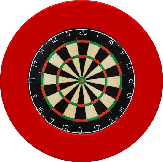 Dragon Darts - Dartbord & Dartbord Surround Rood - Hoogwaardige Dartomranding - Dart Surround Ring - Bescherming Pijlen & Muren - Gemakkelijk te bevestigen van Dragon Darts