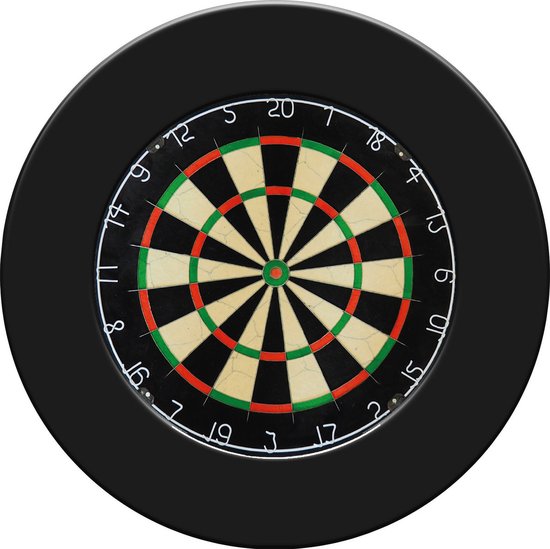 Dragon Darts - Dartbord & Dartbord Surround Zwart - Hoogwaardige Dartomranding - Dart Surround Ring - Bescherming Pijlen & Muren - Gemakkelijk te bevestigen van Dragon Darts