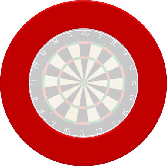 Dragon Darts - Dartbord Surround Rood - Hoogwaardige Dartomranding - Dart Surround Ring - Bescherming Pijlen & Muren - Gemakkelijk te bevestigen van Merkloos