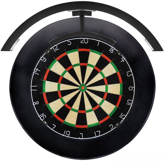 Dragon Darts Dartset Professional - Dartbord - Dartbord Verlichting 120 - Dartbord Surround Ring - Zwart van Dragon Darts