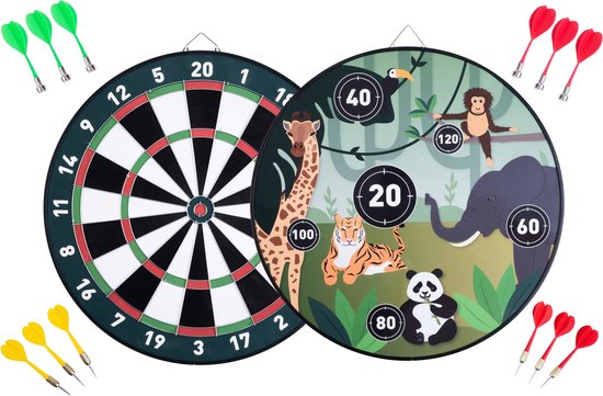 Dubbelzijdig Magnetic/Paper Jungle Kinder Dartboard - Darts van Tactic Games