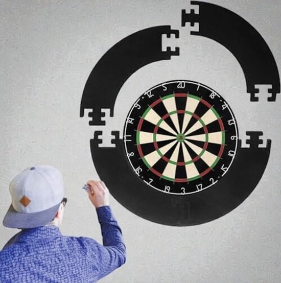 Egoods Dartbord Opvangring & Wandbescherming – Dartbord Bescherming - Dart Achterbord - Dart Catchring Surround - EVA Schuim – Geschikt voor Standaard Dartborden van Egoods