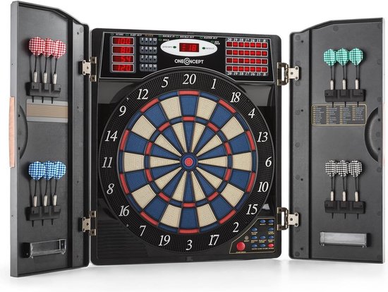 Elektronisch Dartbord voor Thuis - Dartmachine met Virtuele Tegenstanders en LED-displays van Lusime