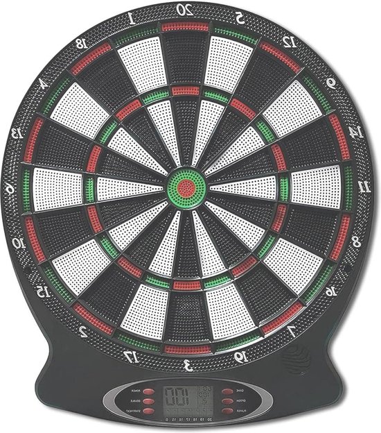 Elektronische dartbord-set met 12 dartpijlen en reservepunten - lcd-display en batterijvoeding van Smartness