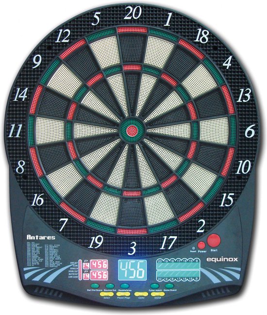 Equinox Elektronisch dartbord - 1 tot 16 spelers - Inclusief 6 darts met 40 soft tips - Antares - Darten - Dartspelletjes van Equinox