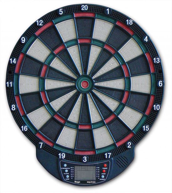 Equinox Elektronisch dartbord - Darts - Incl 6 dartpijlen - Dartbord - 20 spellen met 65 variaties van Equinox