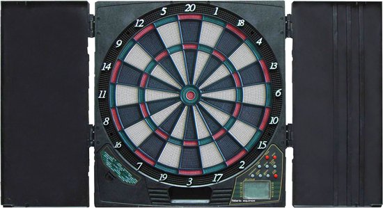 Equinox Elektronisch dartbord met kabinet - 29 spellen - Inklapbaar - Inclusief Dartpijlen - Polaris - Darten - Dartspelletjes van Equinox