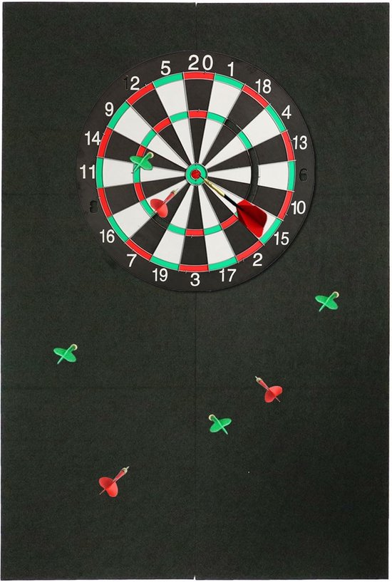 Extra Dikke Muurbeschermer voor Dartbord - Surround Beschermhoes 90x60x1.5 cm van Merkloos