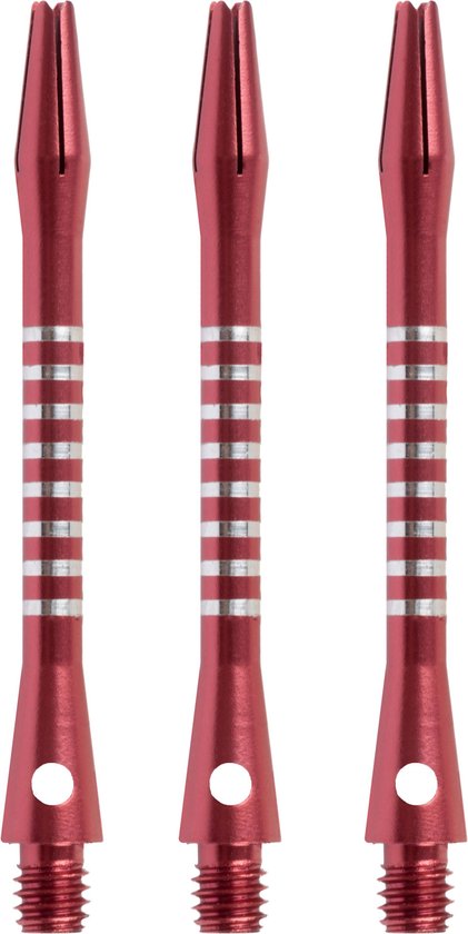 Faver Dart Shafts - Aluminium - 3 Stuks - Rood - 5.5 cm van Faver