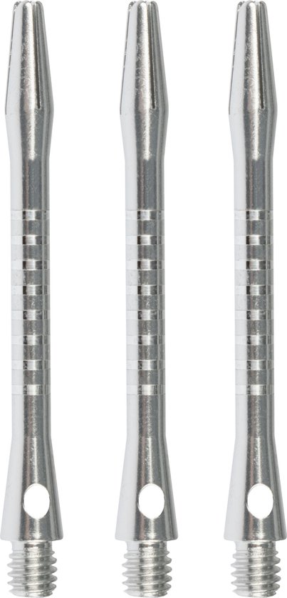 Faver Dart Shafts - Aluminium - 3 Stuks - Zilver - 5.5 cm van Faver