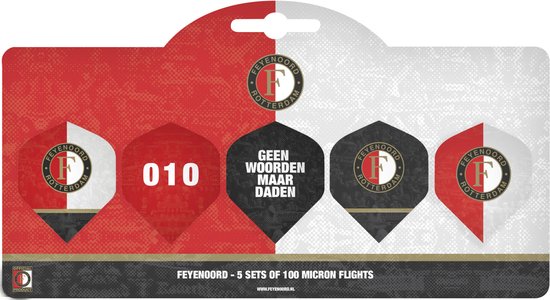 Feyenoord Dart Flights - Multipack - 5 Sets - 15 Stuks - Darts Flights - Cadeau van Feyenoord