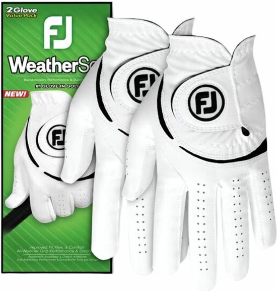 Footjoy Weathersof handschoen heren 2 Pack 2024 Maat L van Footjoy