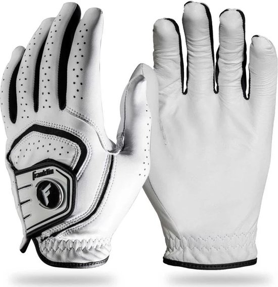 Franklin Cabretta Golf handschoen / glove - wit - links - maat L van Franklin