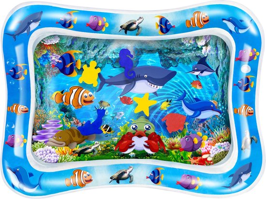 Frummel Waterspeelmat Baby – Watermat – Speelkleed – Opblaasbaar – Waterspeelgoed Baby - Kraamcadeau - Clownfish van Frummel