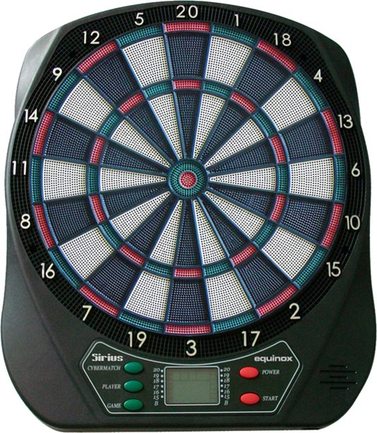 Garlando Sirius - Dartbord - Elektronisch - met 6 Softtip Dartpijlen - met 40 Flights Darts - met 75 Games van Garlando