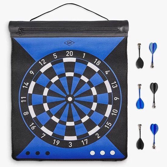 Gentlemen's Hardware dartboard roll | reiseditie dartbord | oprolbaar magnetisch dartbord van Merkloos