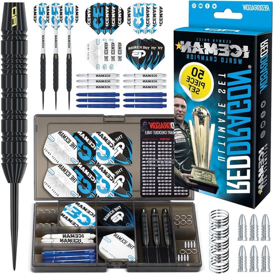 Gerwyn Price Iceman Ultimate 50-delige set - Darts, Flights, Shafts