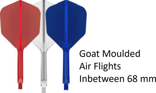 Goat Dartflight AIR NL Rood Clear Blauw NO6 Inbetween van GOAT