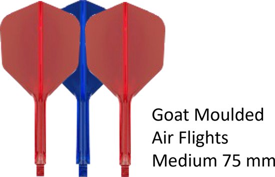 Goat Dartflight AIR Rood Blauw Rood NO6 NO6 Medium van GOAT