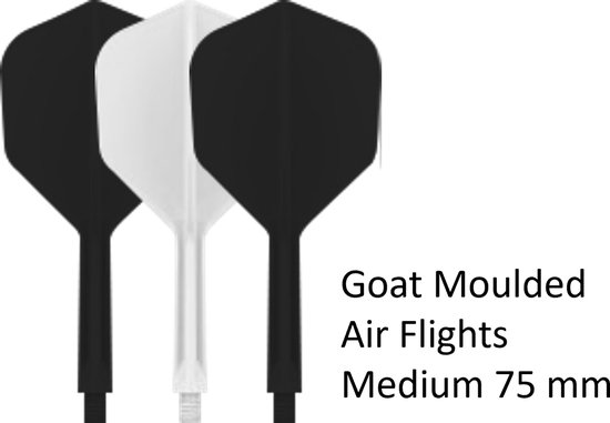 Goat Dartflight AIR Zwart Wit Zwart NO6 Medium