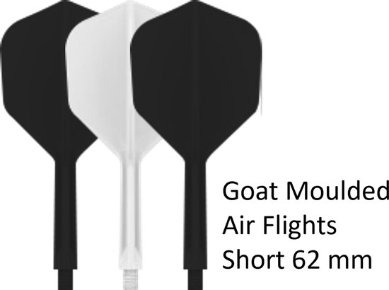 Goat Dartflight AIR Zwart Wit Zwart NO6 Short van Merkloos