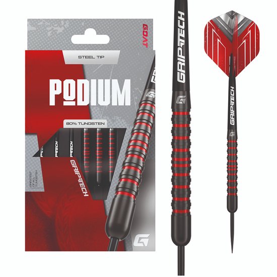 GOAT Podium Black Red 80% - Dartpijlen