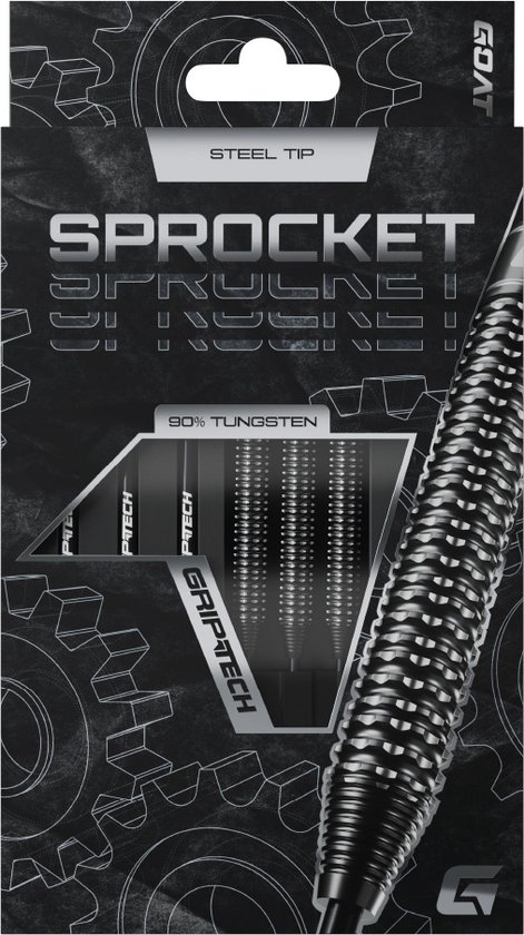 GOAT - Sprocket 90% Steeldarts 23 Gram, Incl. 3 Barrels, 3 Flights & 3 Shafts van GOAT