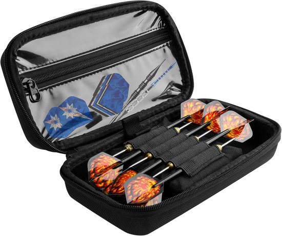 Harde Darts Koffer voor 6 Sets Darts - Opbergtas voor Steel Tip, Softtip Darts, Flights en Accessoires - Lichtgewicht en Schokbestendig van Merkloos