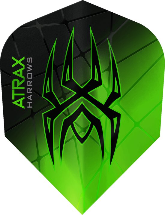 Harrows Atrax Green NO6 - Dart Flights van Harrows