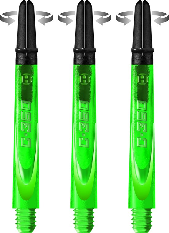 Harrows Carbon 360 Shafts Green - Dart Shafts van Merkloos