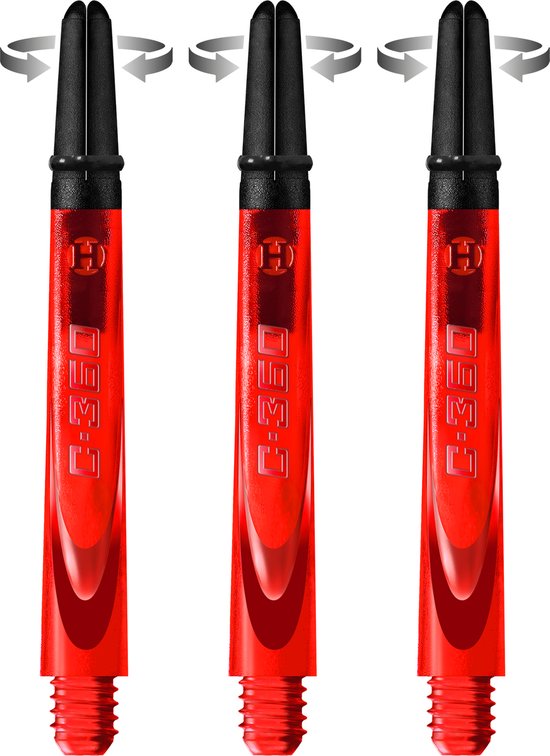 Harrows Carbon 360 Shafts Red - Dart Shafts van Merkloos