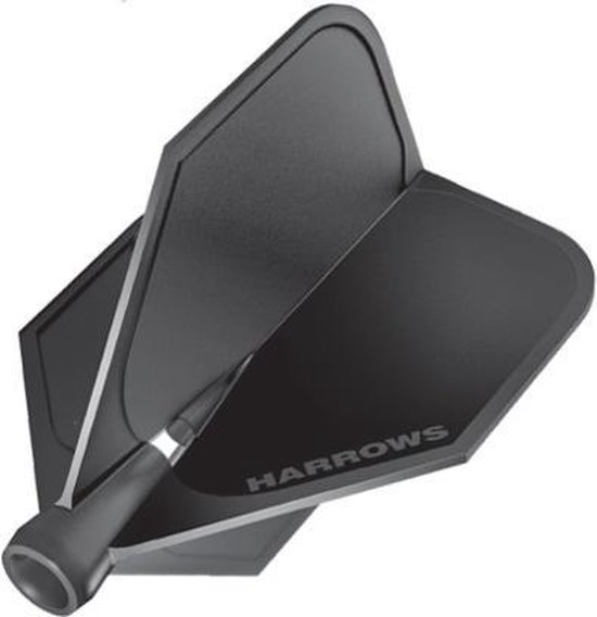 Harrows Clic flights zwart per 3 stuks van Harrows