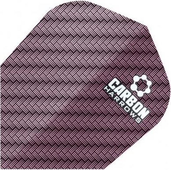 Harrows darts Flight 1203 carbon roze 3 stuks van Harrows