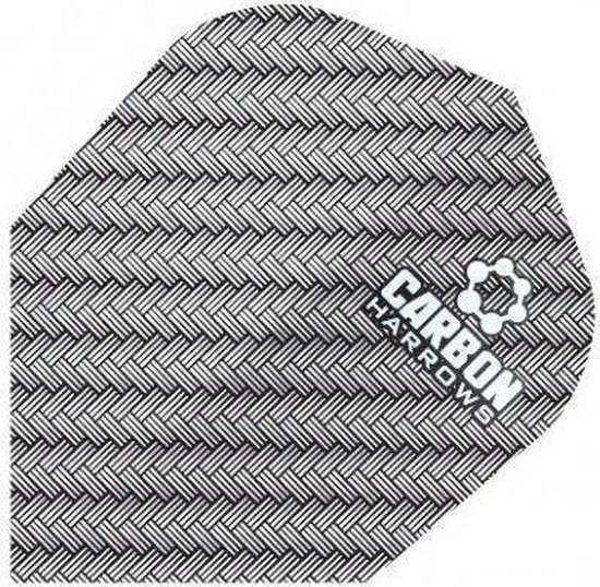 Harrows darts Flight 1205 carbon zilver 3 stuks van Harrows