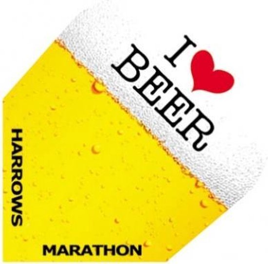 Harrows Darts Flight 1534 Marathon I Love Beer 3 Stuks van Harrows