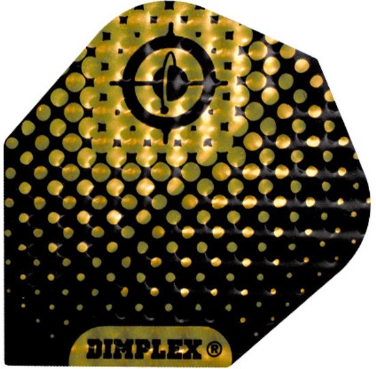 Harrows Dimplex Globe Black/Gold - Dart Flights van Merkloos