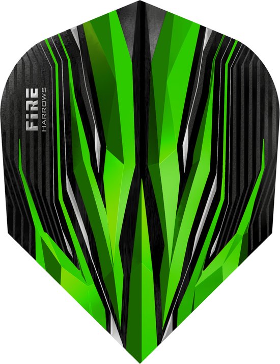 Harrows Fire Green - Dart Flights van Harrows