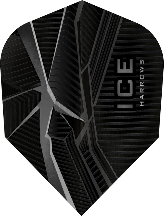 Harrows ICE Recut Black - Dart Flights van Harrows