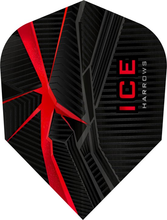 Harrows ICE Recut Red - Dart Flights van Harrows