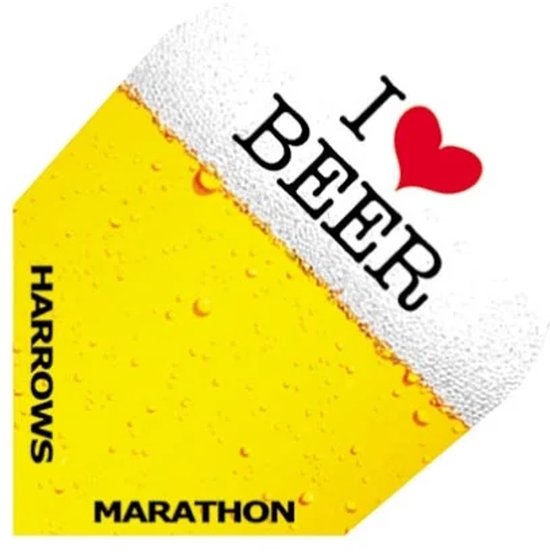 Harrows Marathon Beer - Dart Flights van Merkloos