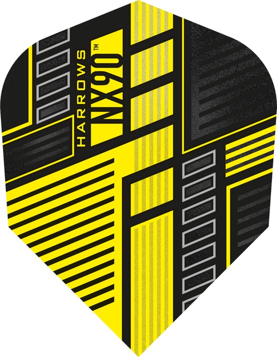 Harrows NX90 Yellow - Dart Flights van Merkloos