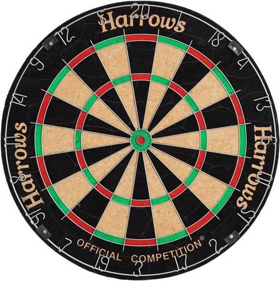 Harrows Official Competitie Bristle dartboard van Harrows